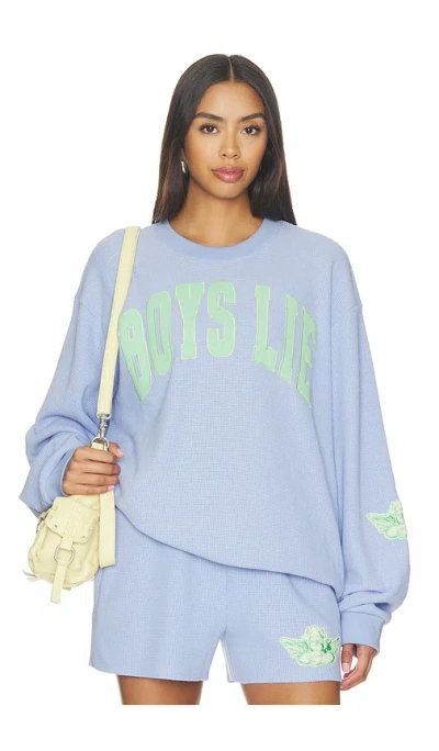 Boys Lie Razzle Dazzle V4 Kara Crewneck Sweatshirt In Blue