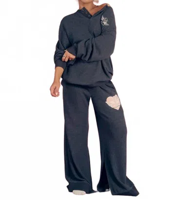 Boys Lie Read Receipts Mm Pants In Charcoal In Pink