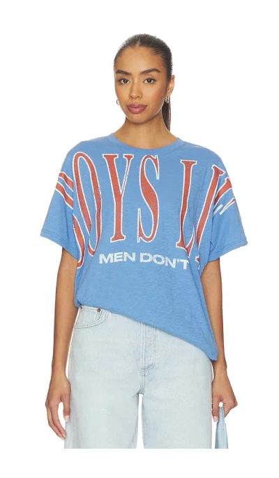 Boys Lie Ready To Ride Bf Tee In Blue