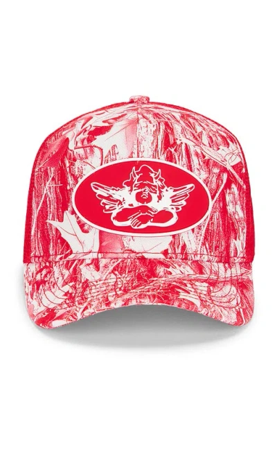 Boys Lie Red Camo Manhunt Trucker Hat