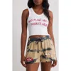 Boys Lie Red Flags Randy Crop Graphic Tank In White