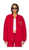 Boys Lie Red Roses, Red Roses Velour Sweatshirt In 레드