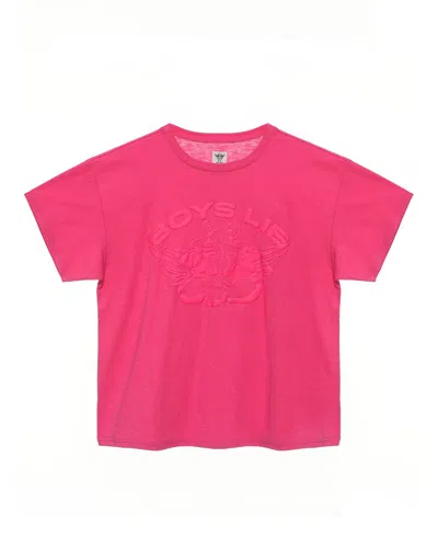 Boys Lie Rose Boyfriend Tee In Pink