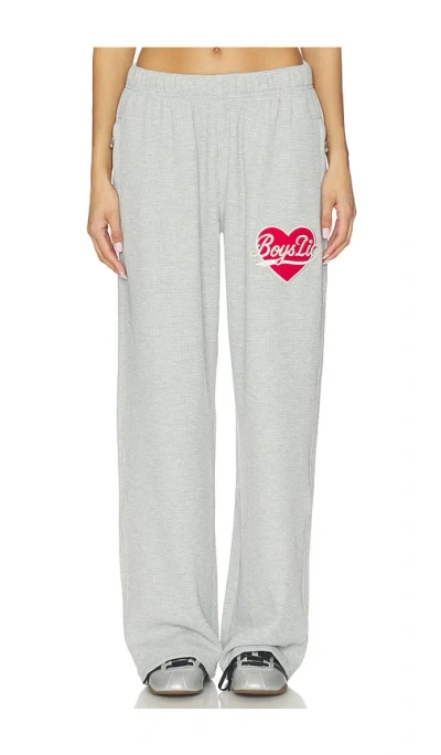 Boys Lie Signature Thermal Alex Sweatpants In Gray