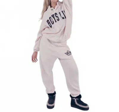 Boys Lie Smoke And Mirrors Mac Slim Pant In Pink In Neutral