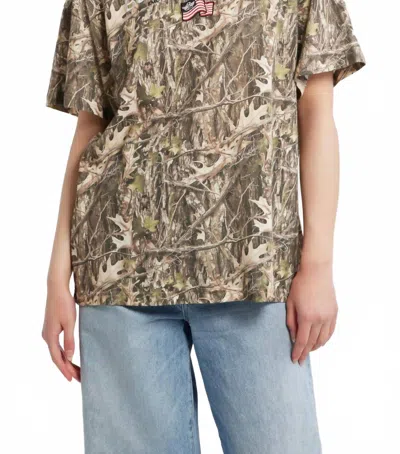 Boys Lie Sport Boyfriend Slub Tee In Camo In Multi