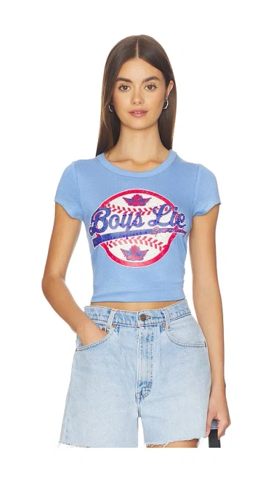 Boys Lie Sporting Blues Baby Tee