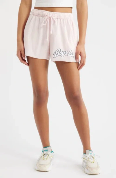 Boys Lie Starlight Graphic Sweat Shorts In Pink