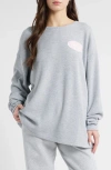 Boys Lie Step Up Your Game Oversize Graphic Thermal T-shirt In Grey