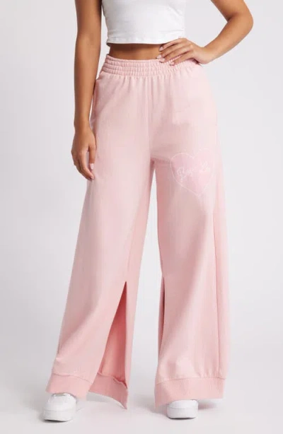 Boys Lie Still Blushing Wide Leg Joggers In Pink