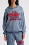 Boys Lie Stitch Me Up Interlock Racer Hoodie In Blue