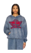 Boys Lie Stitch Me Up Interlock Racer Hoodie In Blue