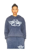 Boys Lie Stitch Me Up Racer Hoodie In Blue