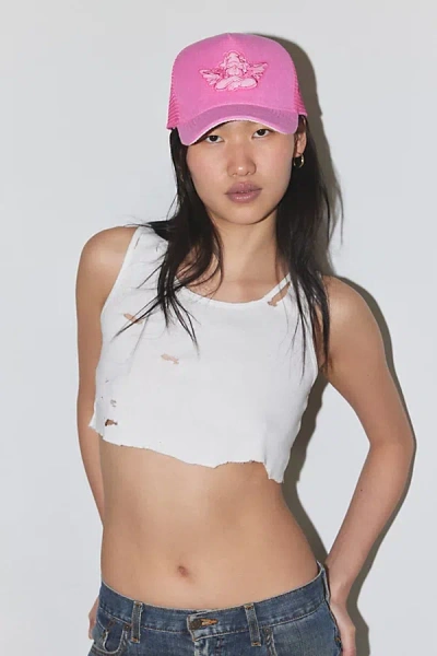 Boys Lie Terrycloth Trucker Hat In Pink, Women's At Urban Outfitters