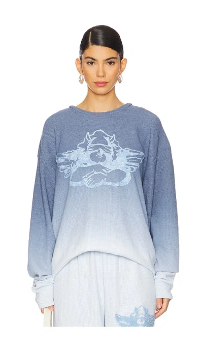 Boys Lie Thermal Longsleeve In Made With Heaven Blues