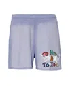 Boys Lie Vows Frances Shorts In Blue In Blue