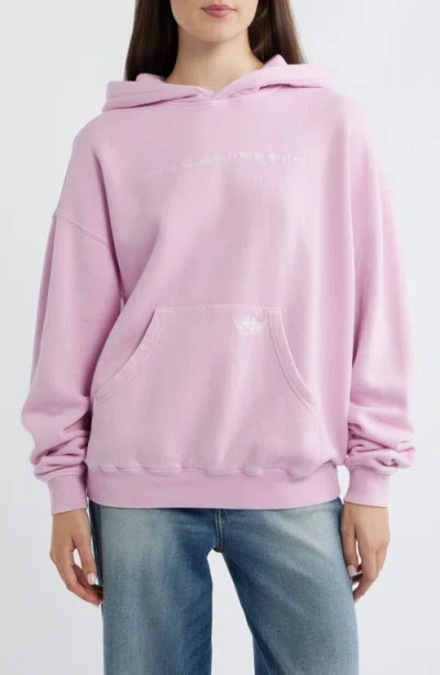 Boys Lie Waygtdwh Graphic Racer Hoodie In Pink