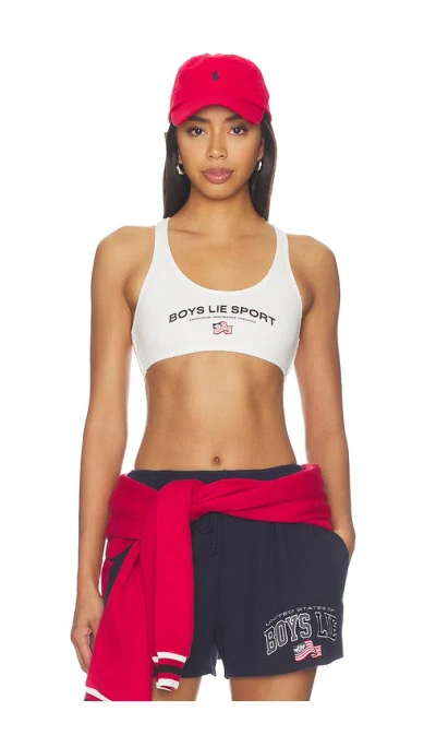 Boys Lie White  Sport Bralette