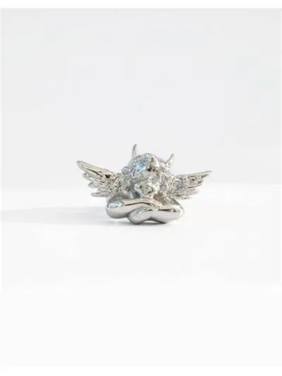 Boys Lie Women's Cherub Logo Ring In Silver