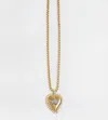 Boys Lie Women's Pearl Heart Necklace In Gold In Gold