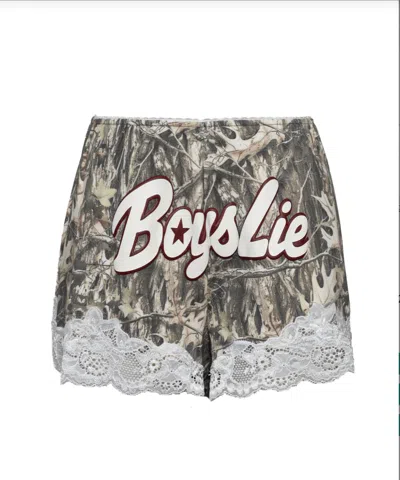 Boys Lie Women's Starlight Shorts In Camo In Gray