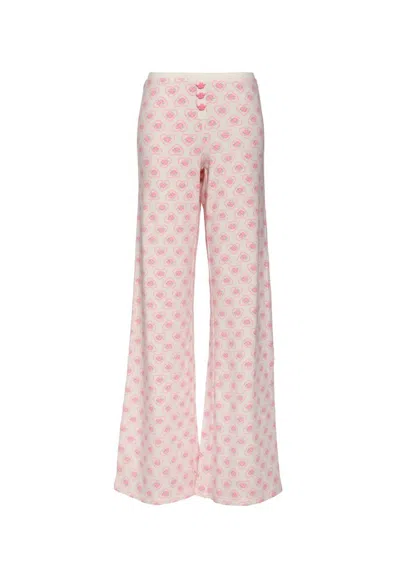 Boys Lie Women's Sweet Sadie Pj Bottom In White In Pink