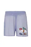 Boys Lie Vows Frances Shorts In Blue In Blue