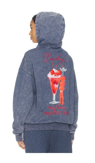 Boys Lie X Loverboy Flirty Shirley Racer Hoodie In Gray