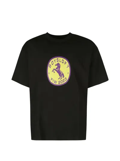 Boysloft Logo-print T-shirt In Black