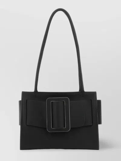 Boyy 23 Soft Handbag With Rectangular Shape And Leather Strap In Black