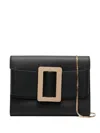 Boyy Buckle Travel Case Leather Crossbody Bag In Black