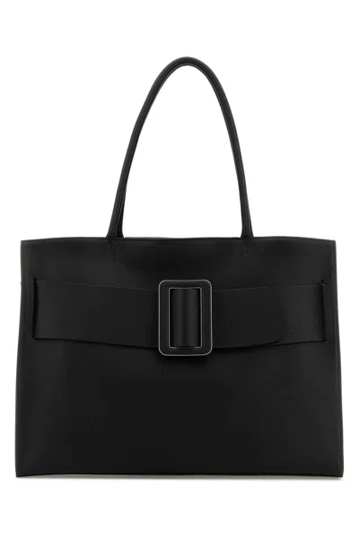 Boyy Black Leather Bobby Soft Shopping Bag