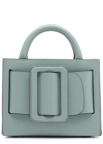 Boyy Bobby 18 Leather Top Handle Bag In Light Blue