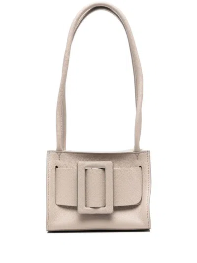Boyy Bobby 18 Soft Leather Handbag In Gray