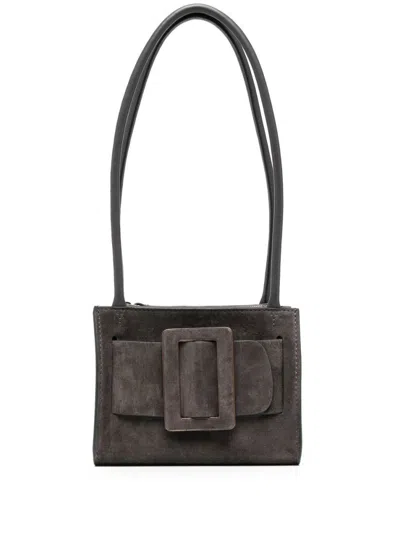 Boyy Bobby 18 Soft Suede Handbag In Gray