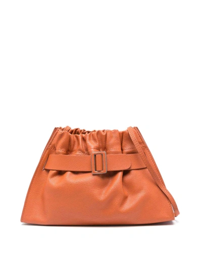 Boyy Scrunchy Satchel Soft Leather Shoulder Bag In Marrón