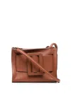 Boyy Soft Leather Tote Bag With Adjustable Strap In Brown