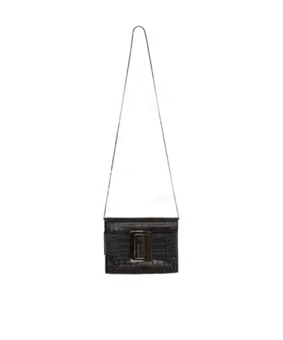 BOYY BOYY BUCKLE DETAILED EMBOSSED CROSSBODY BAG