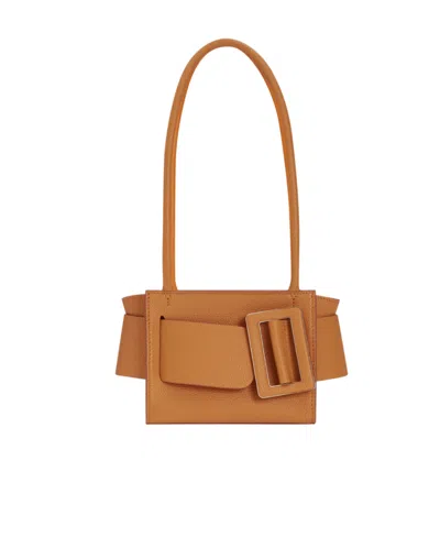 Boyy Buckle Details Shoulder Bag In Brown