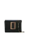 Boyy Buckle Travel Case Leather Crossbody Bag In Black