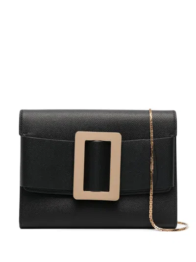 Boyy Buckle Travel Case Epsom Leather Handbag In Blue