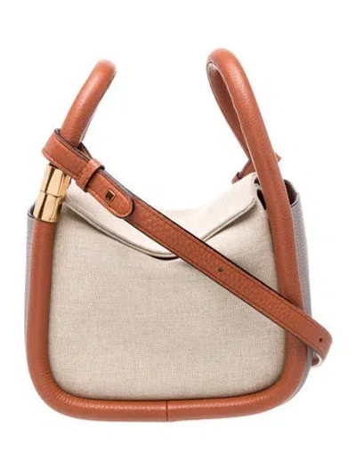 Pre-owned Boyy Canvas Top Handle Bag In Neutral