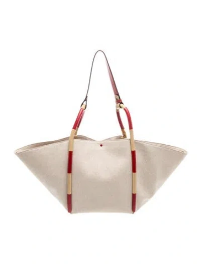Pre-owned Boyy Canvas Tote In Neutrals