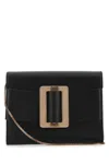 Boyy Buckle Travel Case Leather Crossbody Bag In Black
