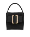 Boyy Black Leather Devon 21 Epsom Handbag In Black