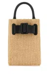 Boyy Raffia Tourist Epsom Shoulder Bag In Beige O Tan