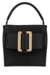Boyy Black Leather Devon 21 Epsom Handbag In Black