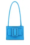 Boyy Light Blue Leather Bobby 18 Soft Shoulder Bag In Blue