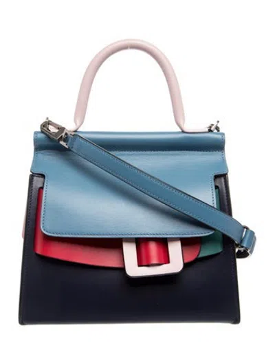 Pre-owned Boyy Leather Crossbody Bag In Blue
