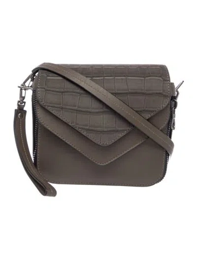 Pre-owned Boyy Leather Crossbody Bag In Grey